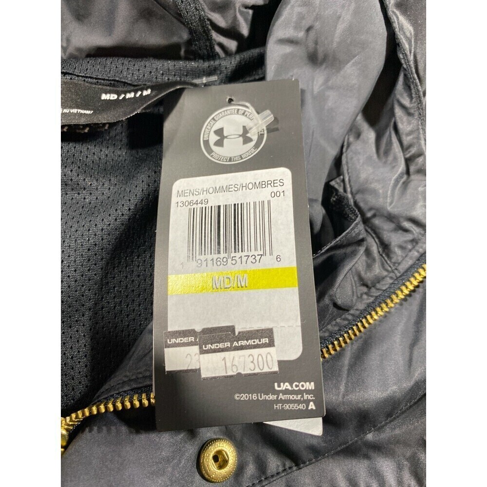 Under Armour UA Sportstyle Elite Parka Black 1306449 001 NWT Men's Size Medium - Picture 8 of 12